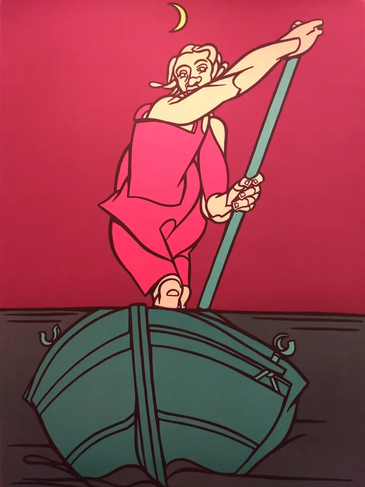 Litografía Adami - Blue Danube