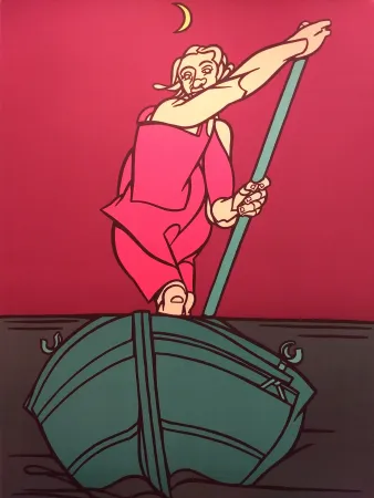 Litografía Adami - Blue Danube