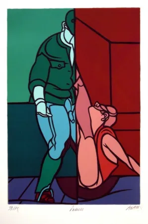 Litografía Adami - Dancer