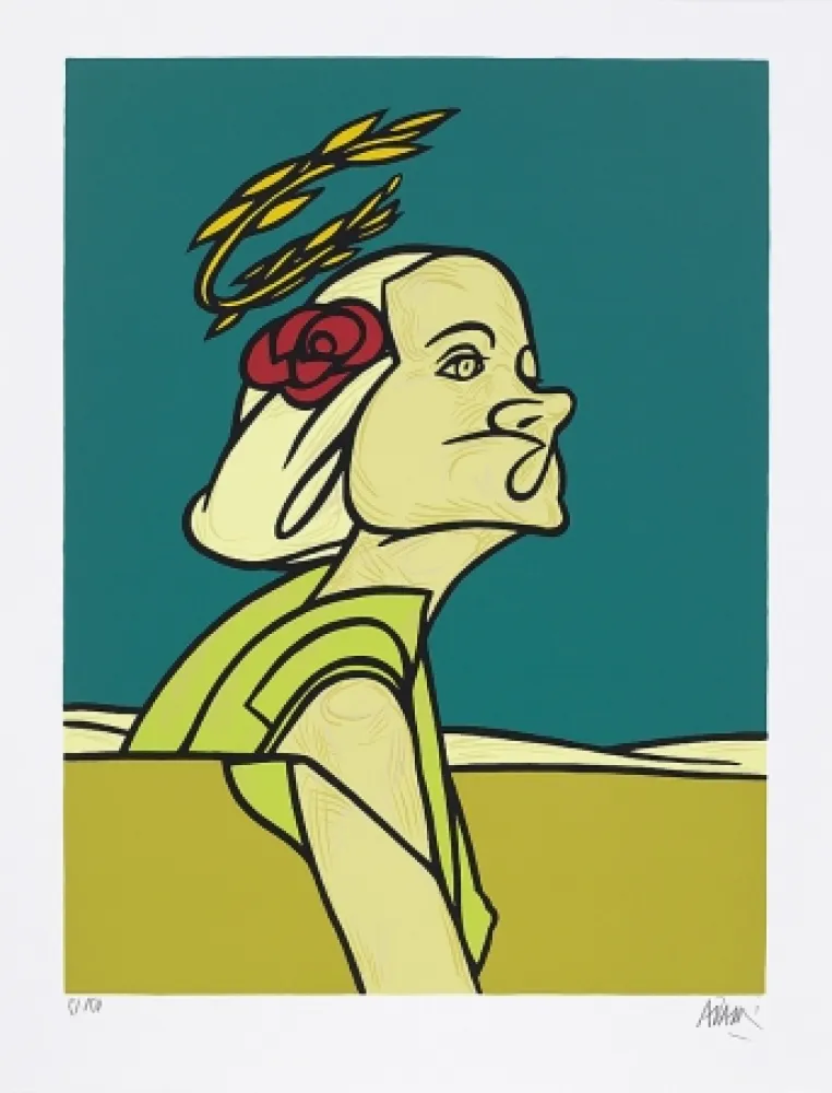 Serigrafía Adami - Dialogue dans le paysage