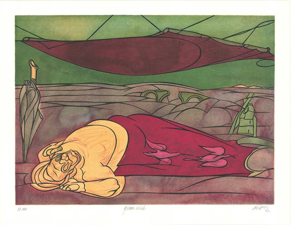 Litografía Adami - Germinal