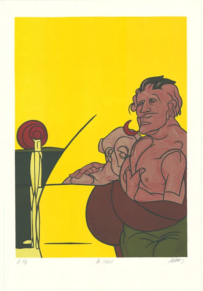 Litografía Adami - La source