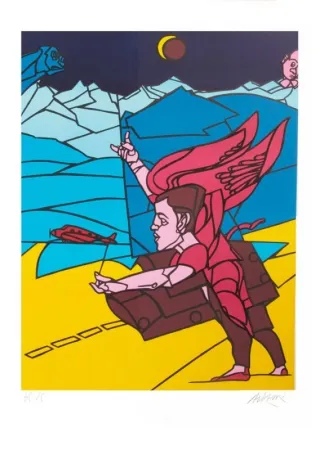 Litografía Adami - L'ANGE