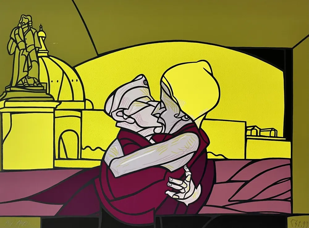 Litografía Adami - Le Baiser