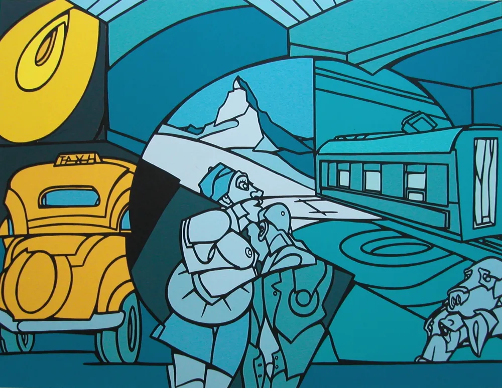 Serigrafía Adami - Le cervin