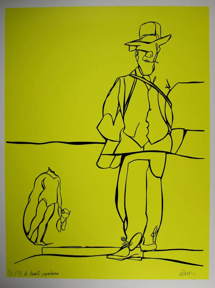 Litografía Adami - Le front populaire