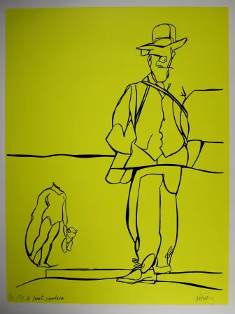 Litografía Adami - Le front populaire