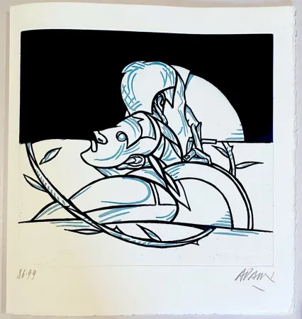 Aguafuerte Adami - Les mots n'ont plus de bouche