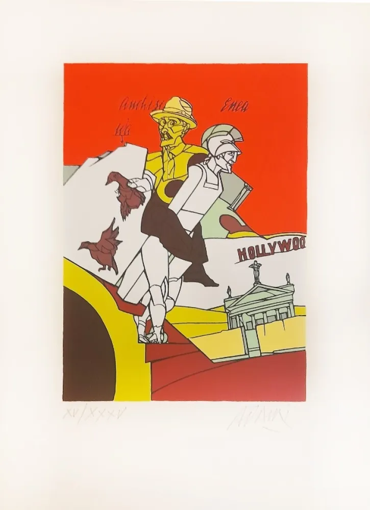 Litografía Adami - Portraits littéraires