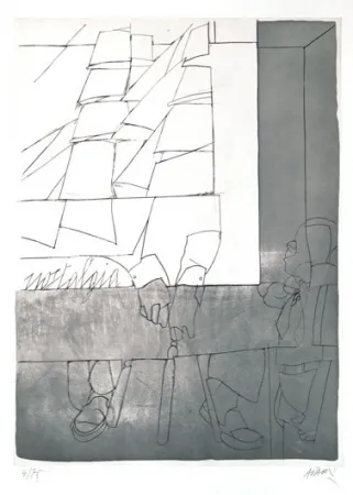 Aguafuerte Y Aguatinta Adami - Sans titre