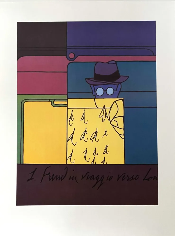 Cartel Adami - Sigmund Freud In Viaggio Verso Londra