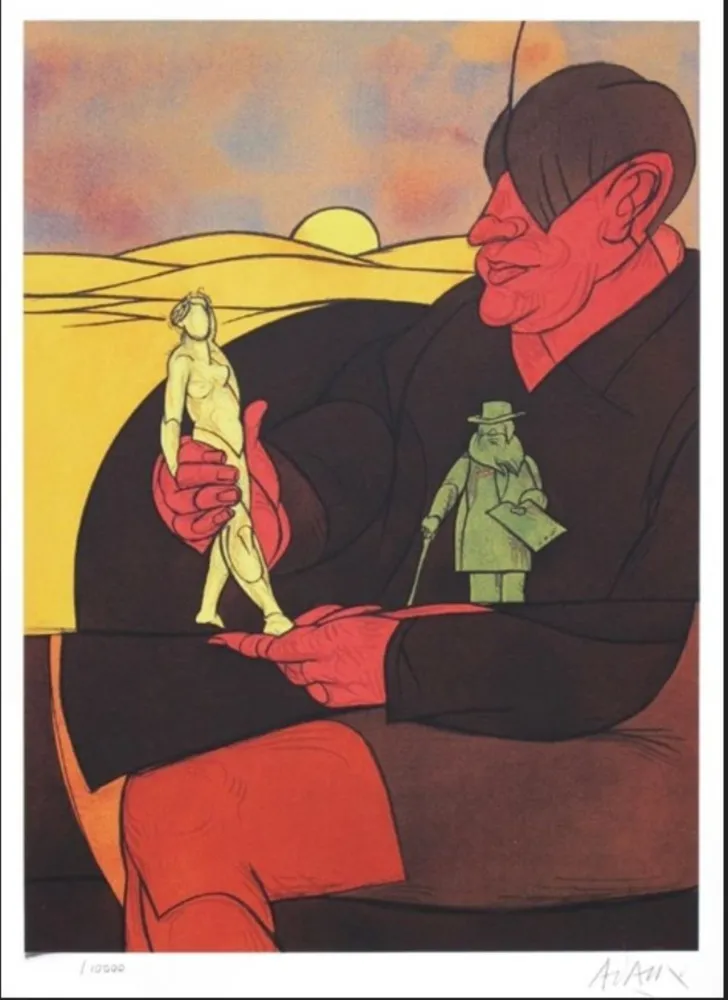 Litografía Adami - Statutatette