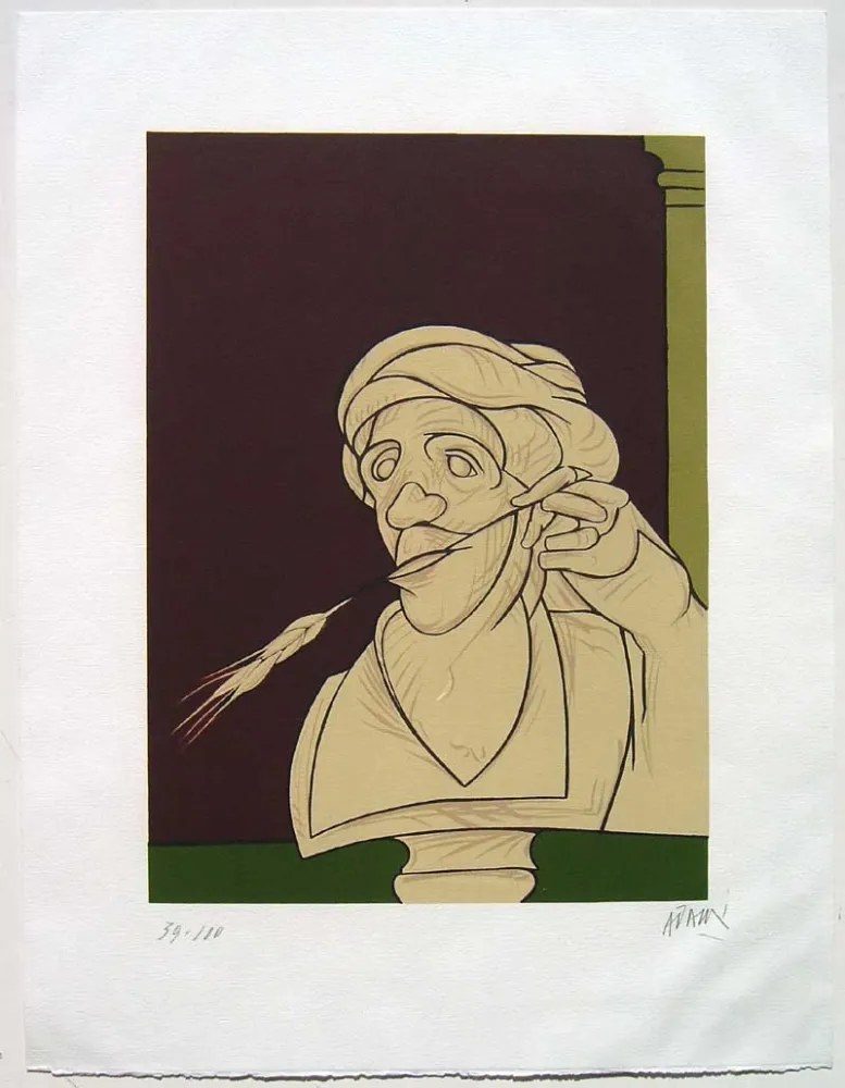 Litografía Adami - Stèle