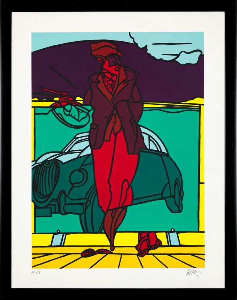 Litografía Adami - Untitled 