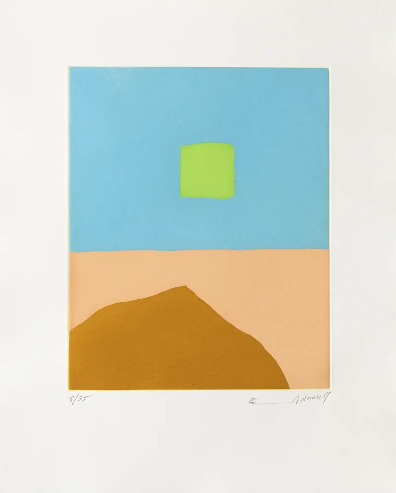 Grabado Adnan - Feu du désert (Le)