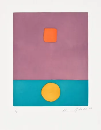 Grabado Adnan - La Soleil a Vécu (The Sun has Lived)