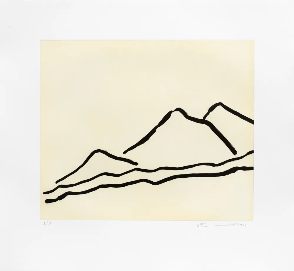 Grabado Adnan - Quelque part...