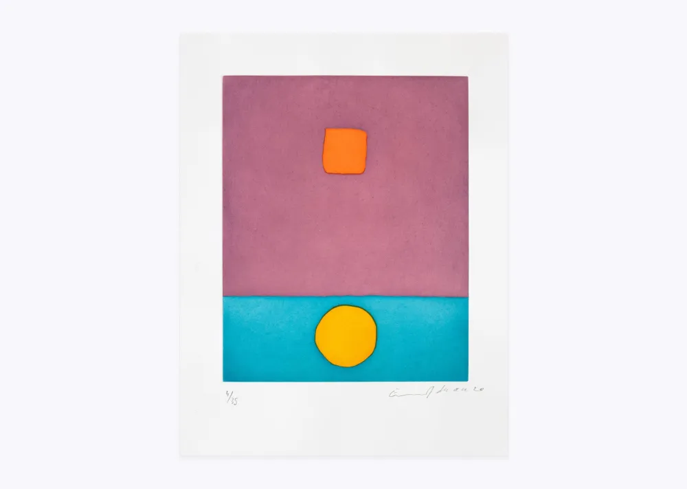 Grabado Adnan - Soleil a vécu (Le)