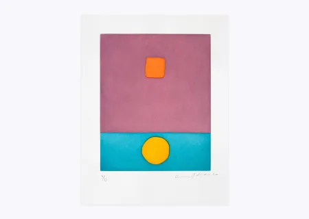 Grabado Adnan - Soleil a vécu (Le)