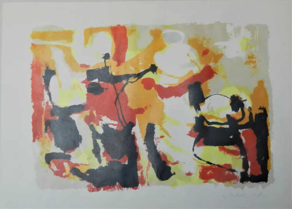 Litografía Afro - Composizione