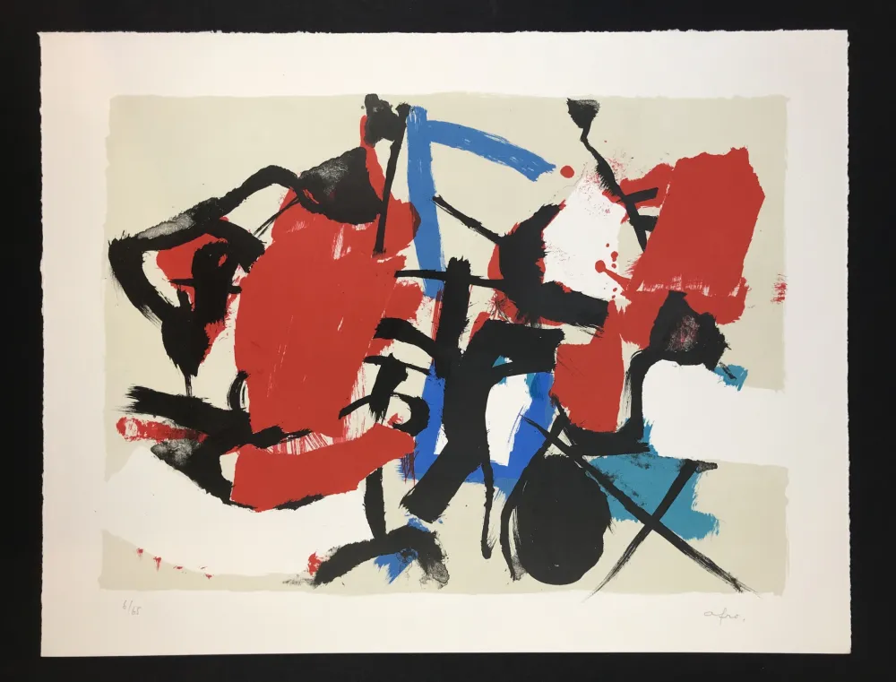 Litografía Afro - Composizione