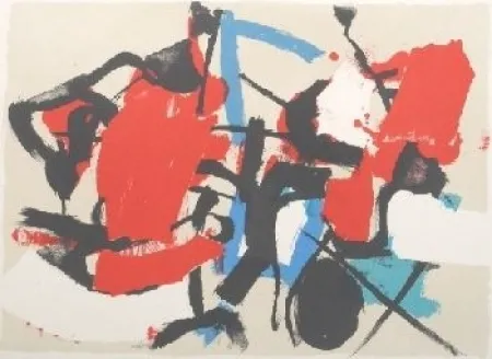 Litografía Afro - Composizione (Per Mann)