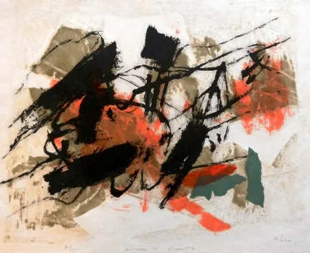 Litografía Afro - L'Isola del Giglio