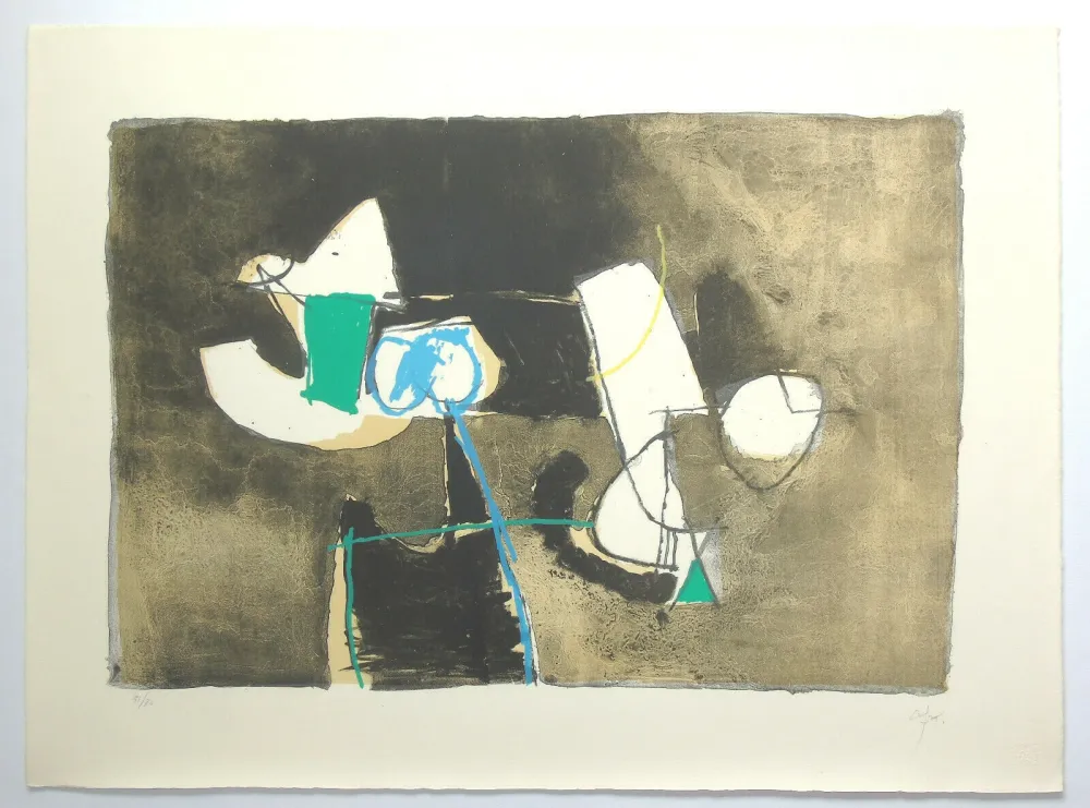 Litografía Afro - Senza titolo