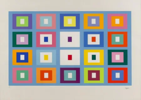 Serigrafía Agam - Composition