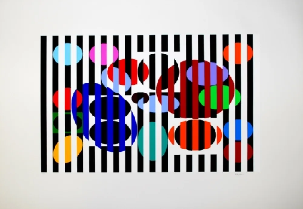 Serigrafía Agam - Composition 2