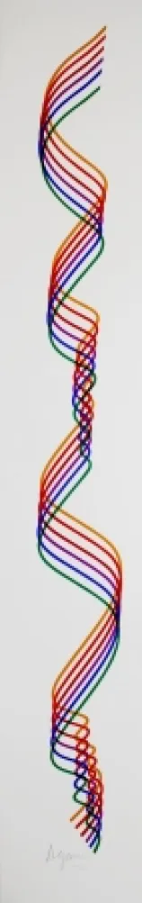 Litografía Agam - Composition 3