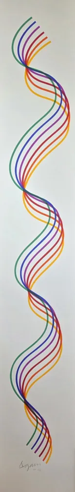 Serigrafía Agam - Lines and Forms