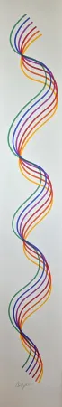 Serigrafía Agam - Lines and Forms
