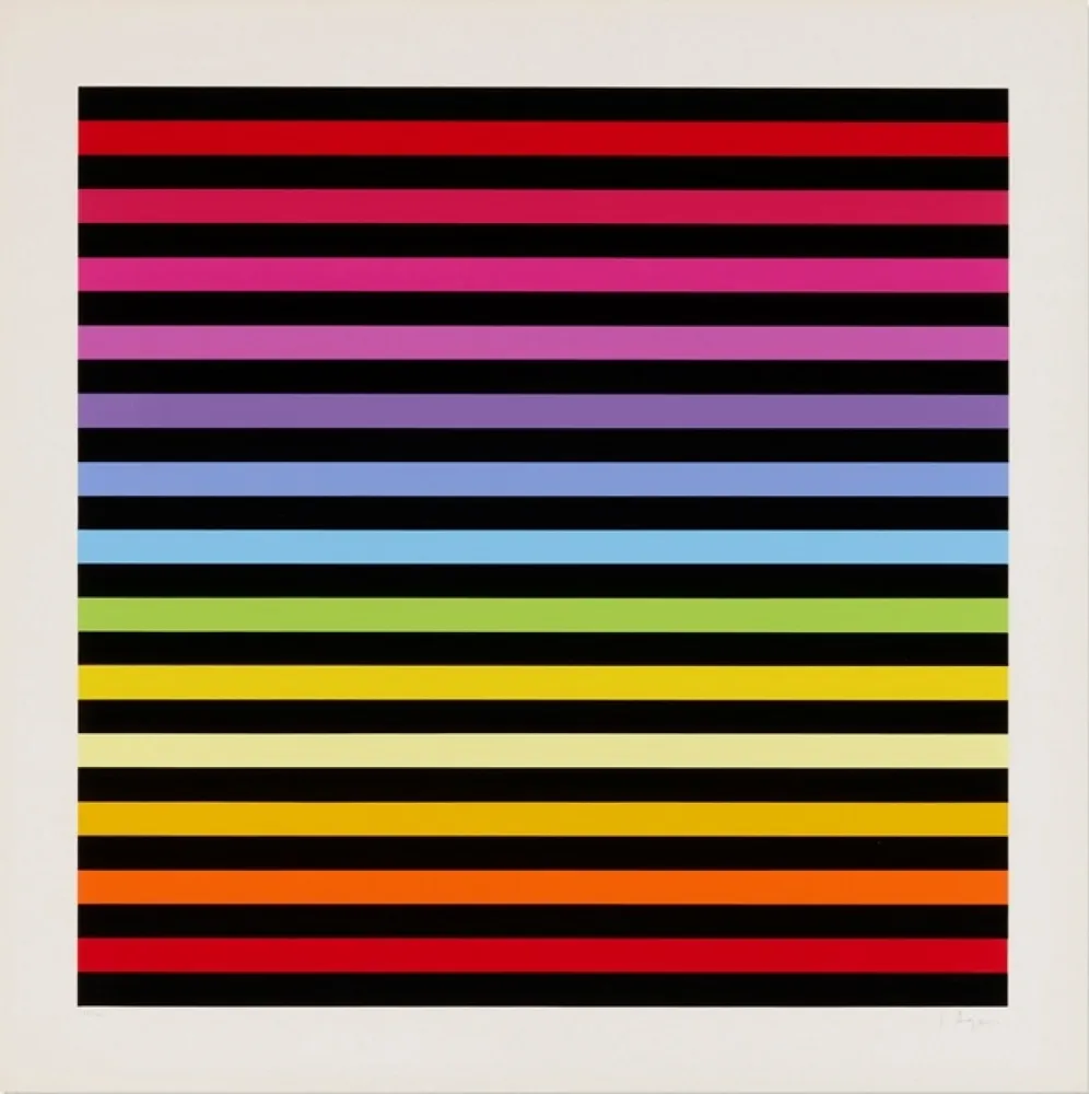 Serigrafía Agam - Solfège, Transformation, Fusion