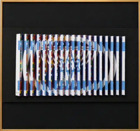 Múltiple Agam - The Star of David at the Heart of the Flags of the Nations