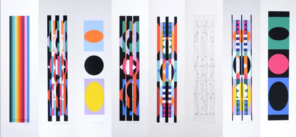 Serigrafía Agam - +-X9 Suite, 1977 - Hand-signed