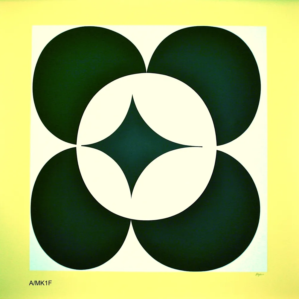Serigrafía Agam - YELLOW CIRCLE 1
