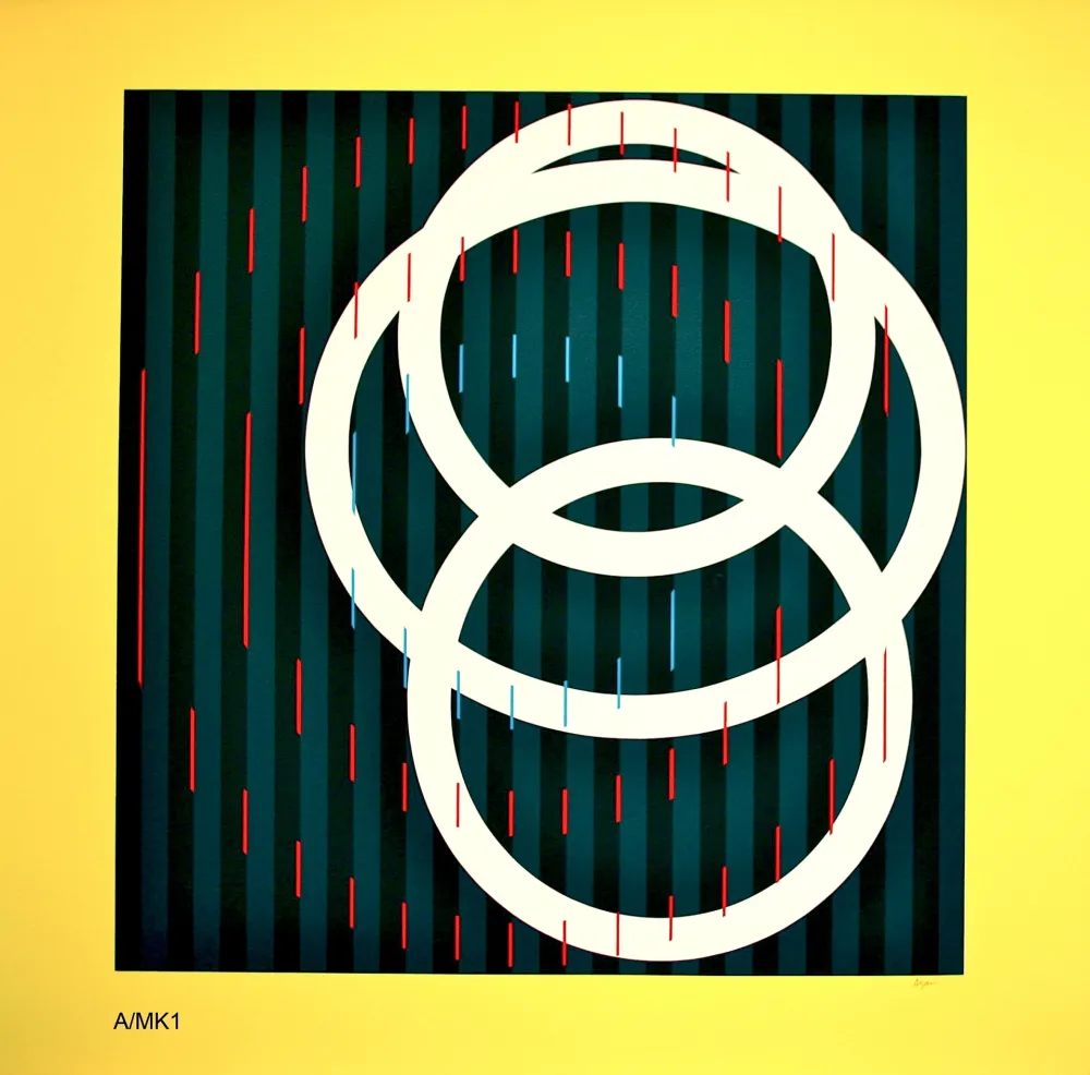 Serigrafía Agam - YELLOW CIRCLE 4