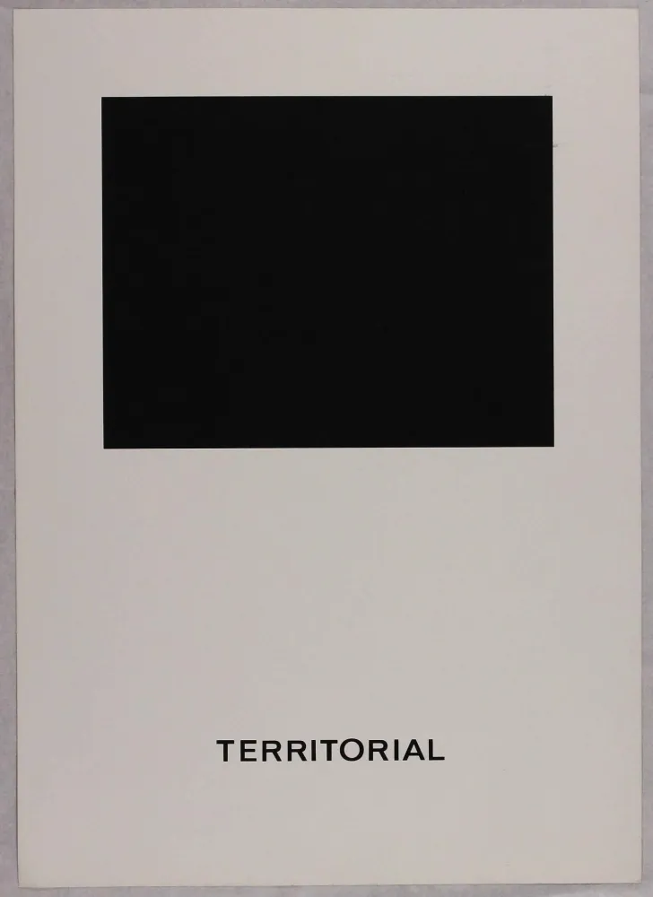 Serigrafía Agnetti - Territorial from 'Spazio perduto e spazio costruito' portfolio, Plate B