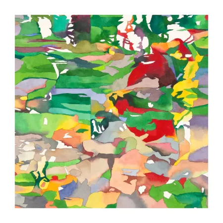 Estampa Numérica Agosti - Caducée rouge