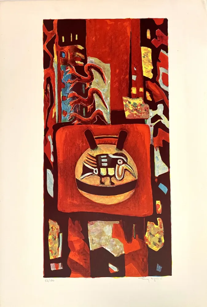 Litografía Agostini  - L'Oiseau