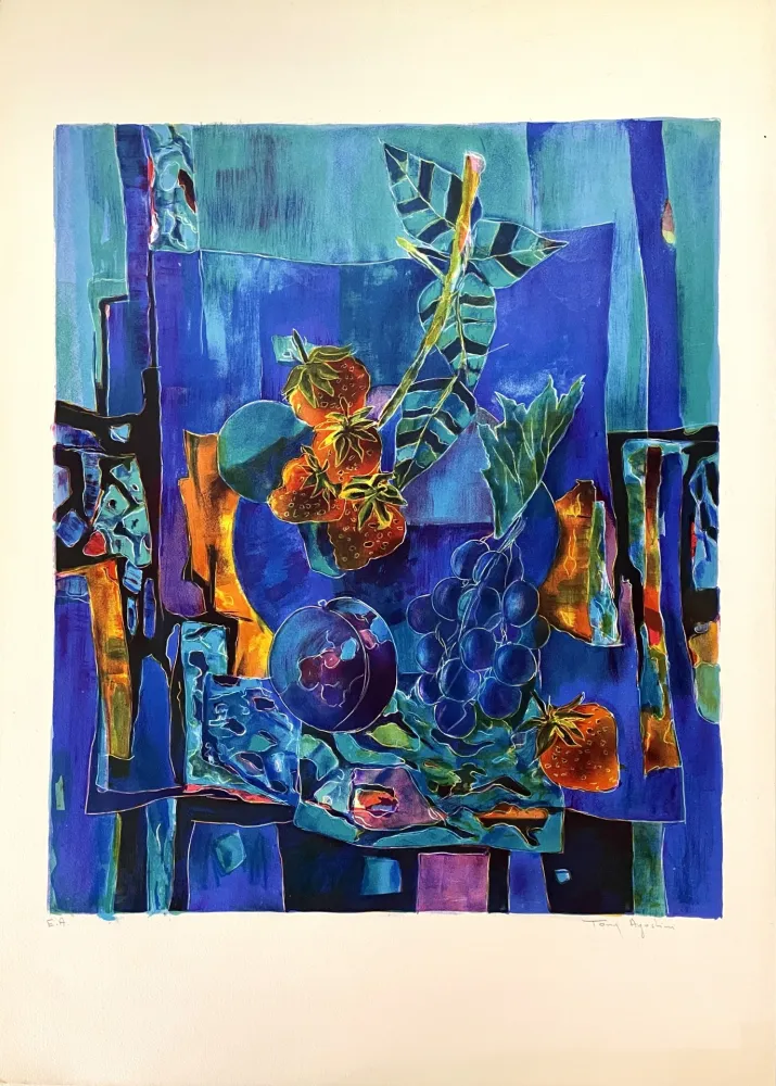 Litografía Agostini  - Nature Morte aux Fruits