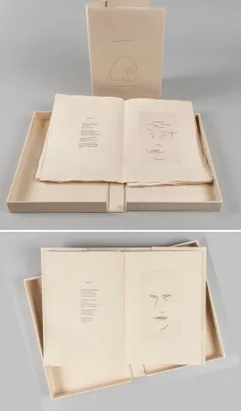 Libro Ilustrado Aguayo  - Pierre Lecuire : SONNETS FUNÈBRES. 12 gravures de Femin Aguayo (1975)