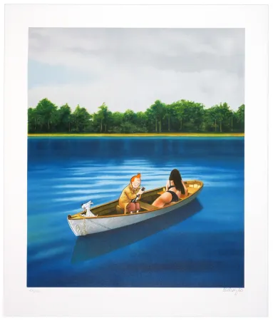 Litografía Ahlberg - Sans titre