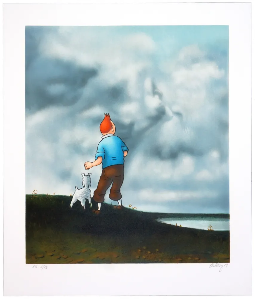 Litografía Ahlberg - Sans titre