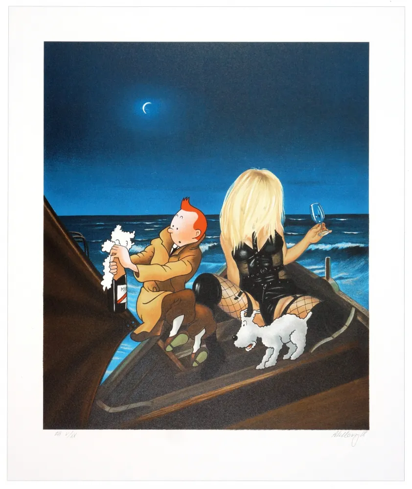 Litografía Ahlberg - Sans Titre