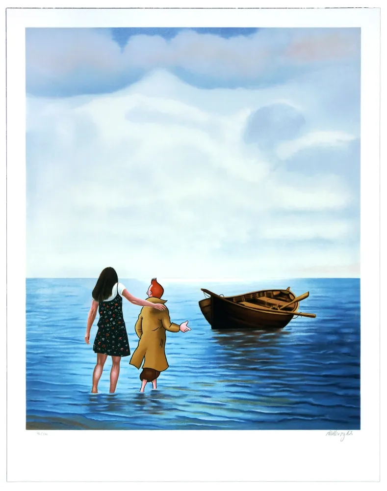 Litografía Ahlberg - The Getaway