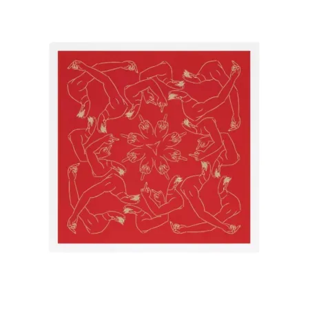 Litografía Ai - Middle Finger in Red 