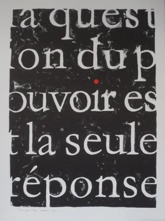 Litografía Alberola - Pour le point rouge