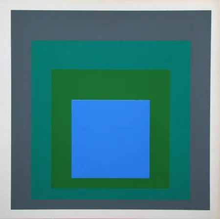 Serigrafía Albers - Blue Look, 1955